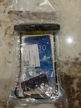 Emu Clear Waterproof Phone Case with Black Seal